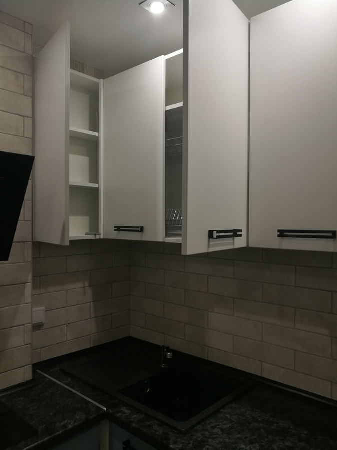 Белый кухонный гарнитур-Кухня МДФ в ПВХ «Модель 30»-фото4