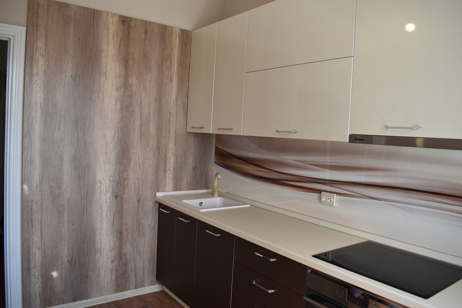 Белый кухонный гарнитур-Кухня МДФ в ПВХ «Модель 504»-фото4