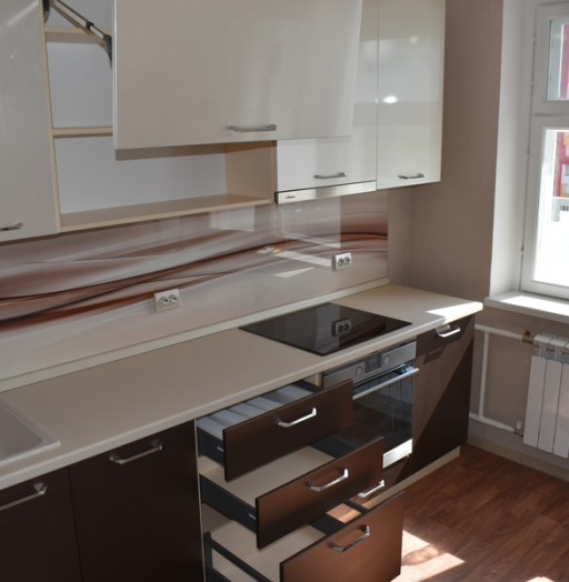 Белый кухонный гарнитур-Кухня МДФ в ПВХ «Модель 504»-фото15